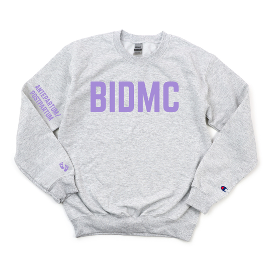 ROYAL BLUE BIDMC ANTEPARTUM/ POSTPARTUM CHAMPION CREWNECK