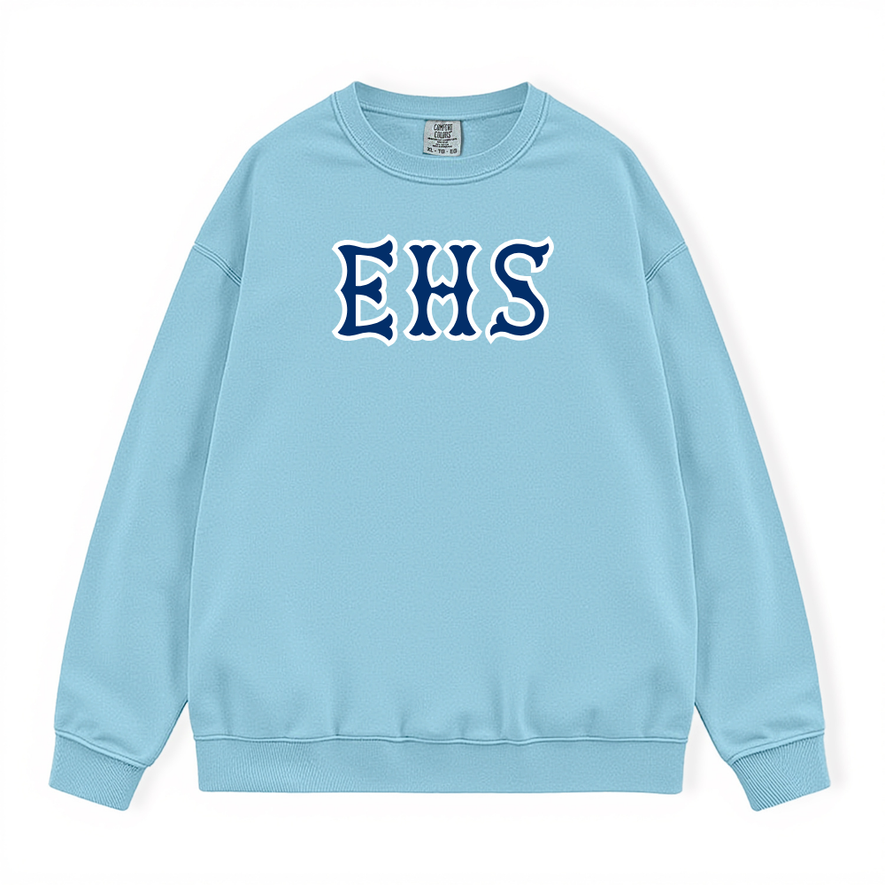 EHS NAVY SOX LETTERS CREWNECK
