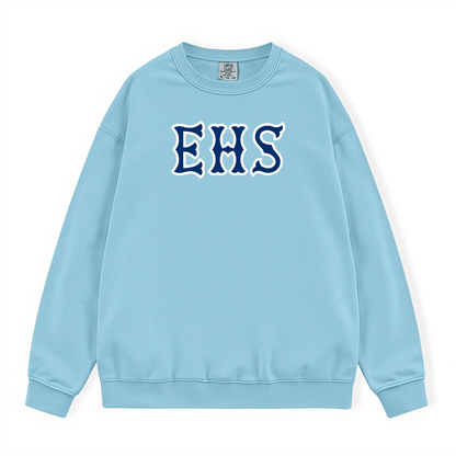 EHS NAVY SOX LETTERS CREWNECK