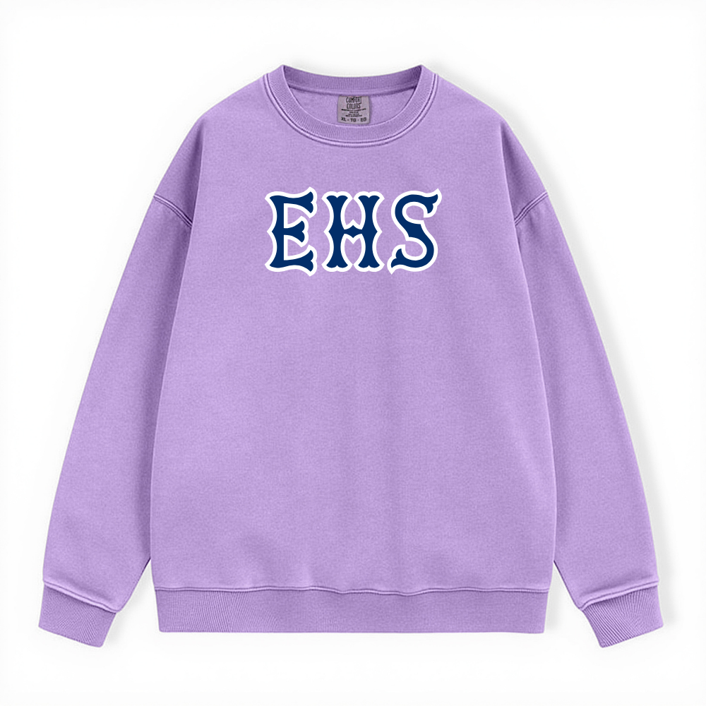 EHS NAVY SOX LETTERS CREWNECK