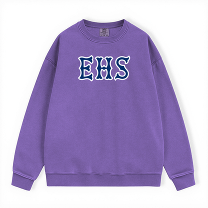 EHS NAVY SOX LETTERS CREWNECK