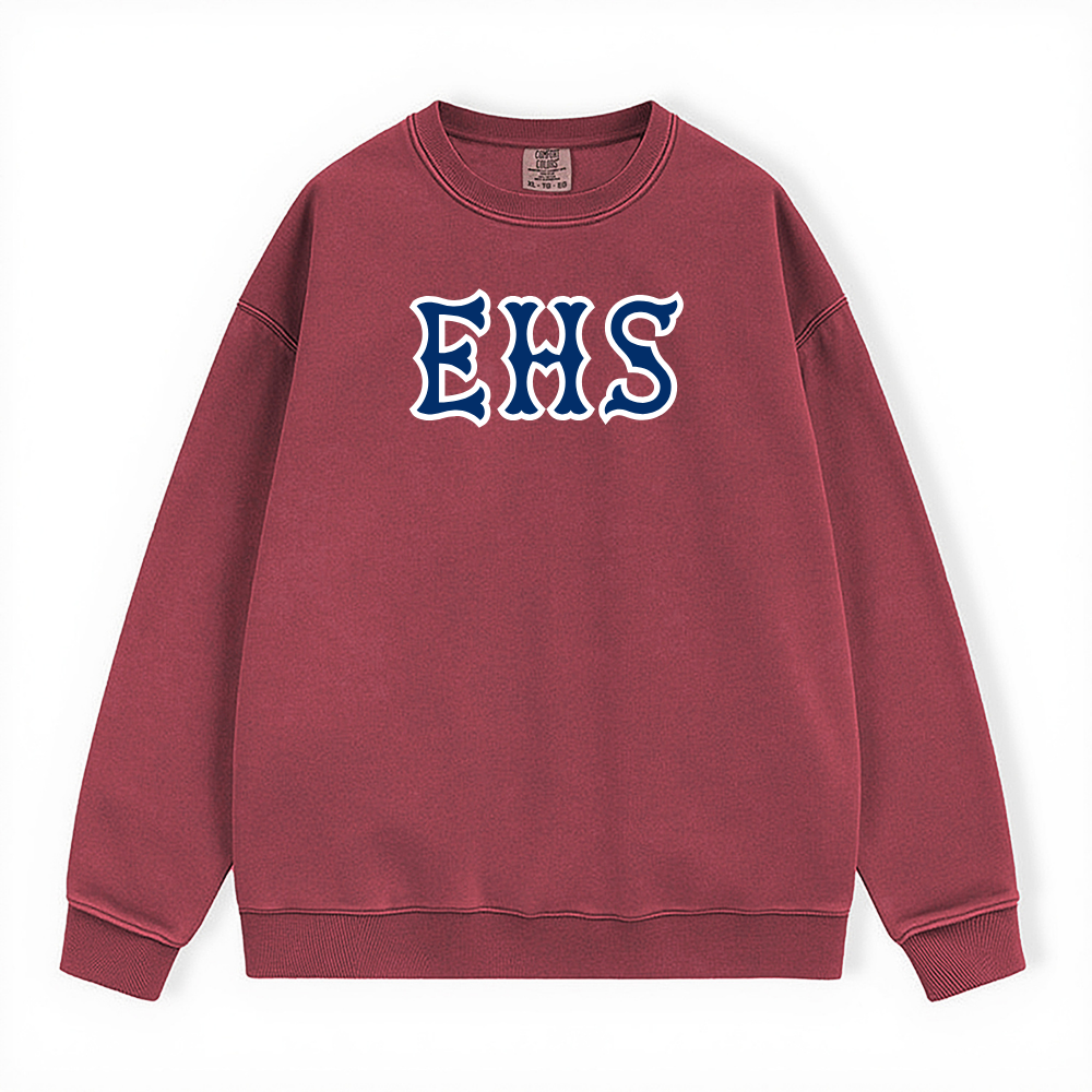 EHS NAVY SOX LETTERS CREWNECK
