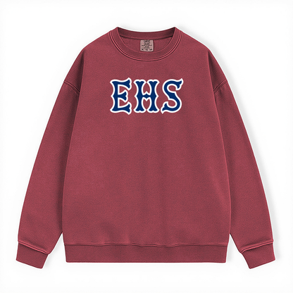 EHS NAVY SOX LETTERS CREWNECK