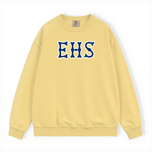 EHS NAVY SOX LETTERS CREWNECK