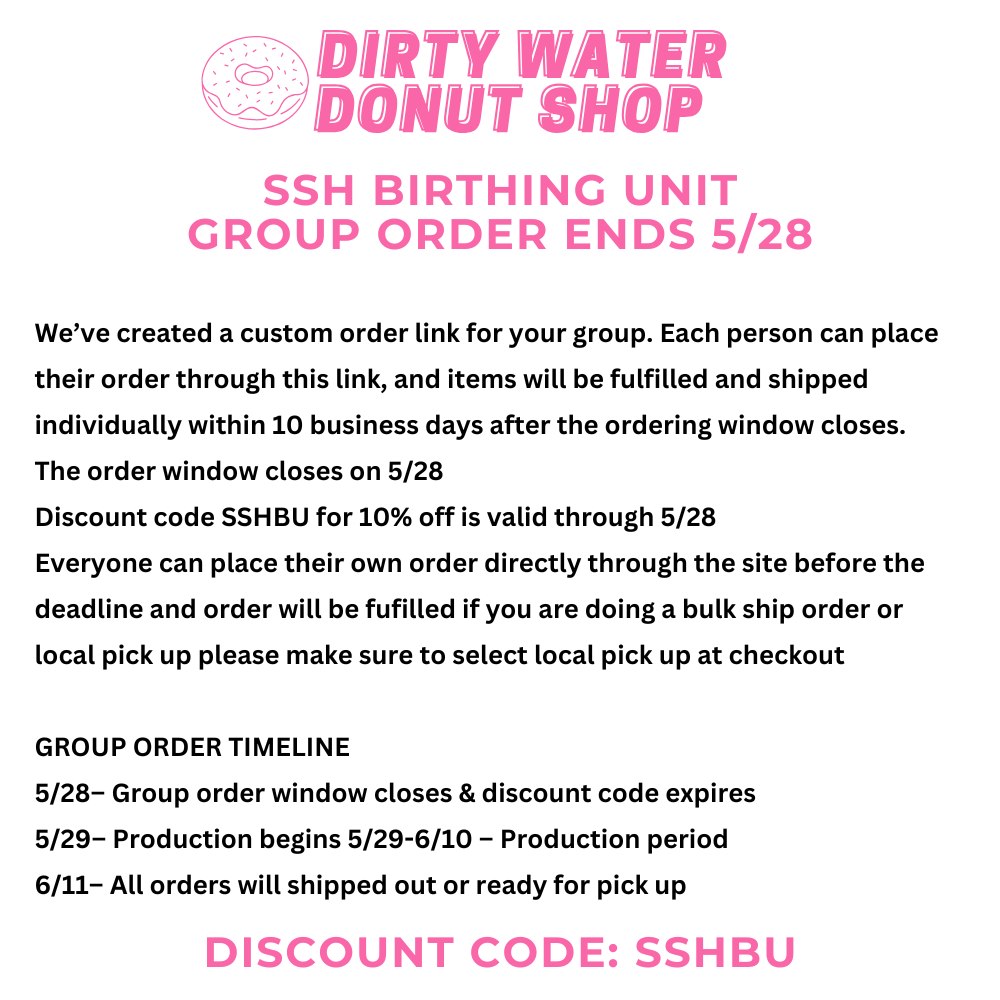PINK SSH BIRTHING UNIT CHAMPION CREWNECK