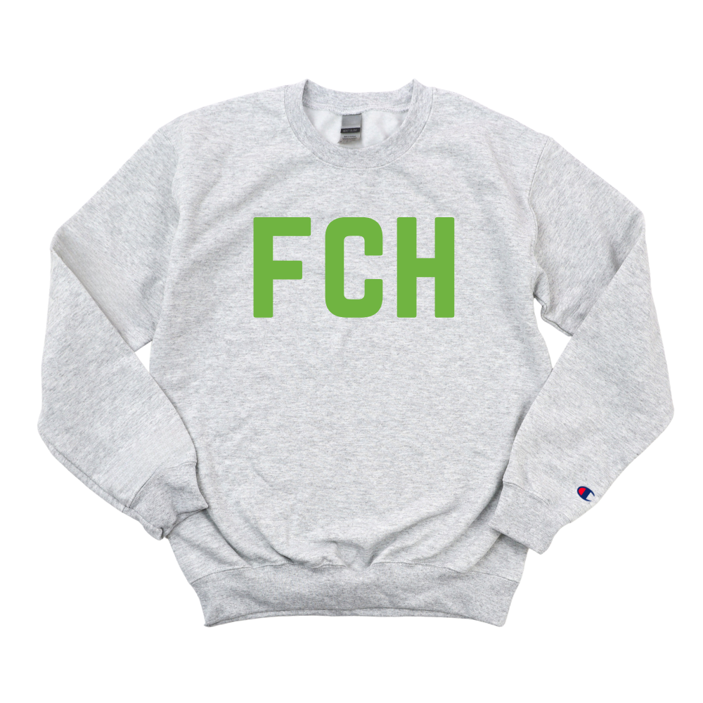LIME GREEN FCH PA CHAMPION CREWNECK