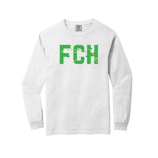 FCH HOLIDAY LIGHTS LONG SLEEVE - WHITE