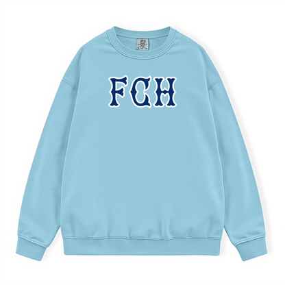 FCH NAVY SOX LETTERS CREWNECK