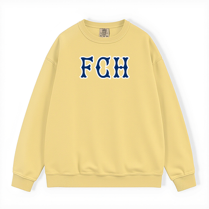 FCH NAVY SOX LETTERS CREWNECK