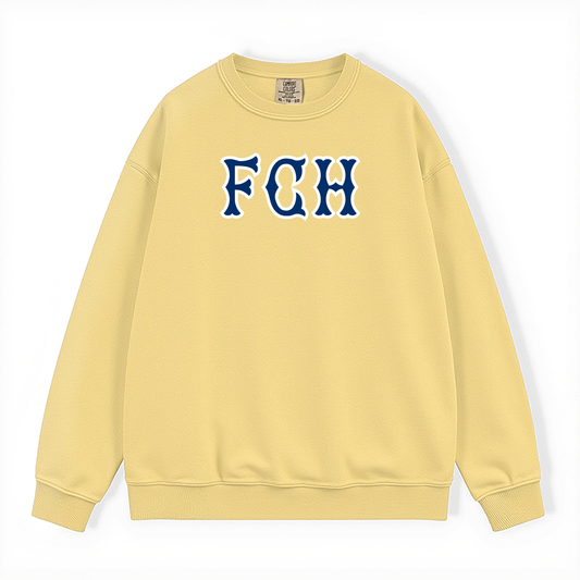 FCH NAVY SOX LETTERS CREWNECK
