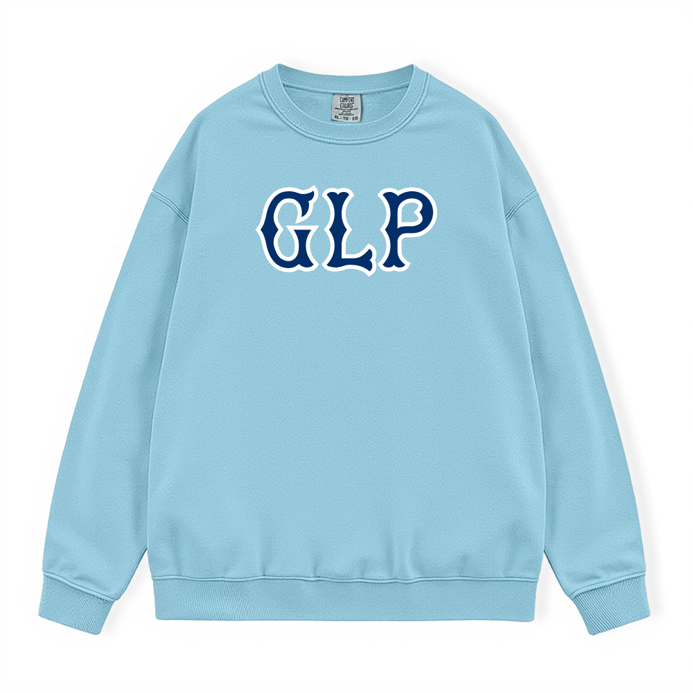GLP NAVY SOX LETTERS CREWNECK