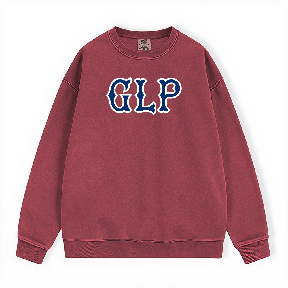 GLP NAVY SOX LETTERS CREWNECK
