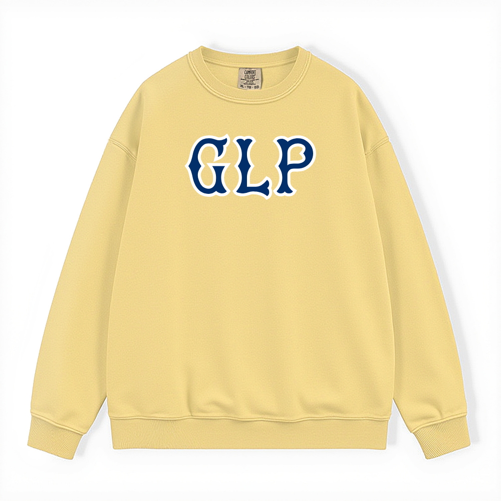 GLP NAVY SOX LETTERS CREWNECK