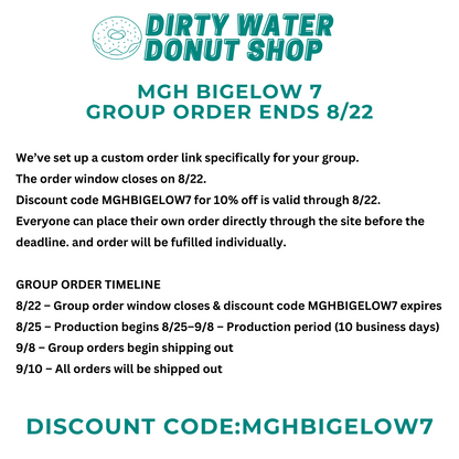 DOLPHIN MGH GM - BIGELOW 7 CHAMPION CREWNECK GROUP ORDER ENDS 8/22
