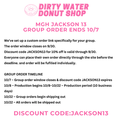 PINK MGH JACKSON 13 CHAMPION CREWNECK GROUP ORDER ENDS 10/7