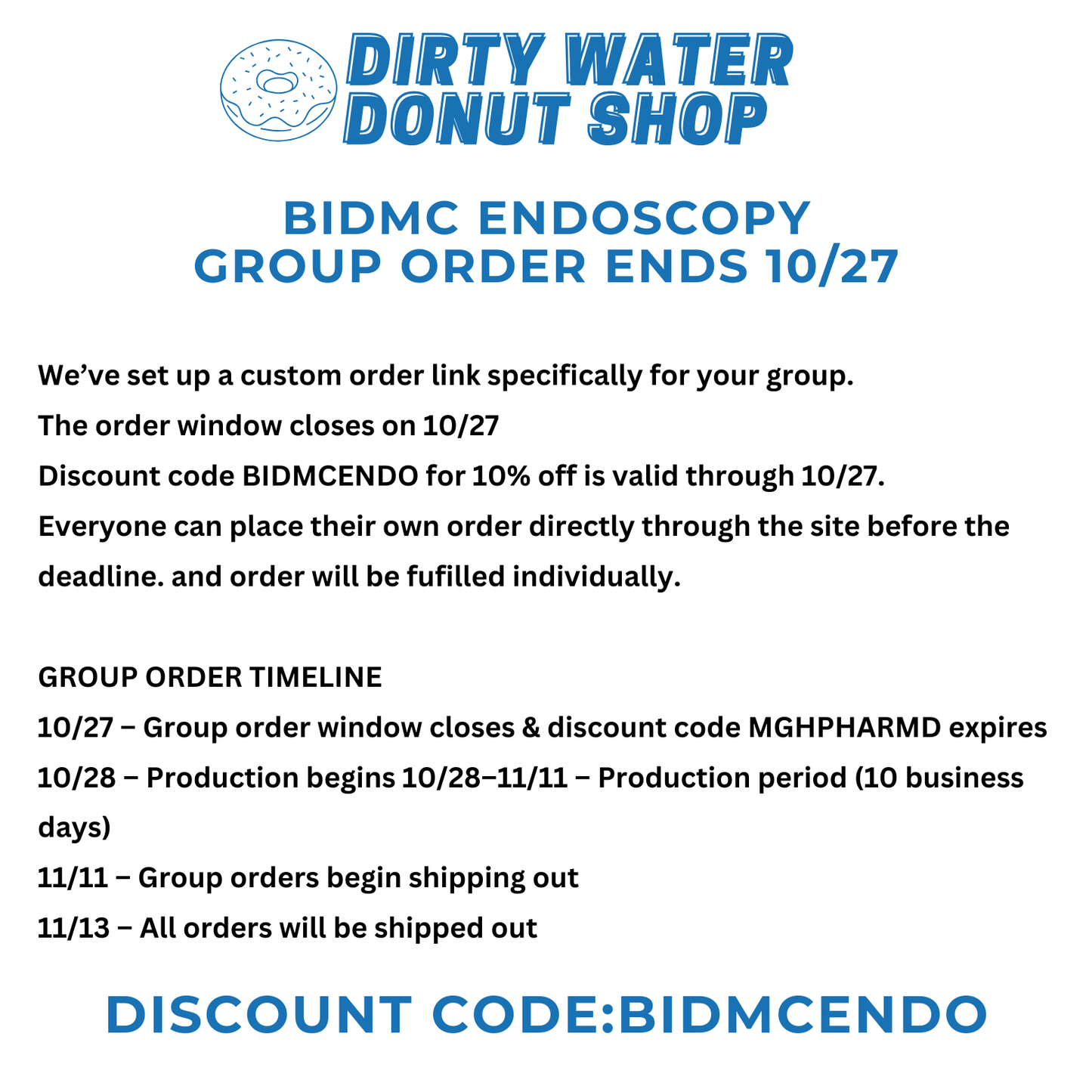 ROYAL BLUE BIDMC ENDOSCOPY CHAMPION CREWNECK