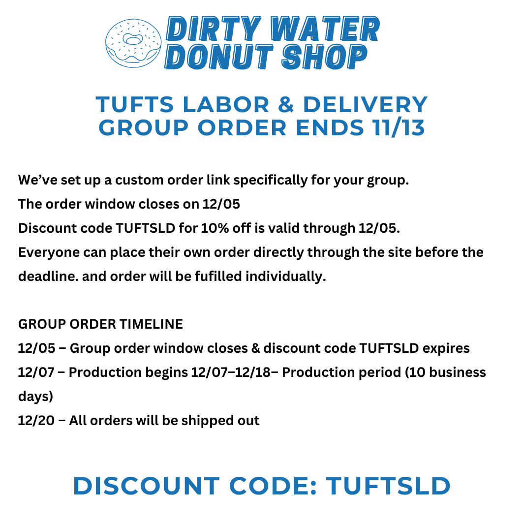 ROYAL BLUE TUFTS  LABOR & DELIVERY CHAMPION CREWNECK