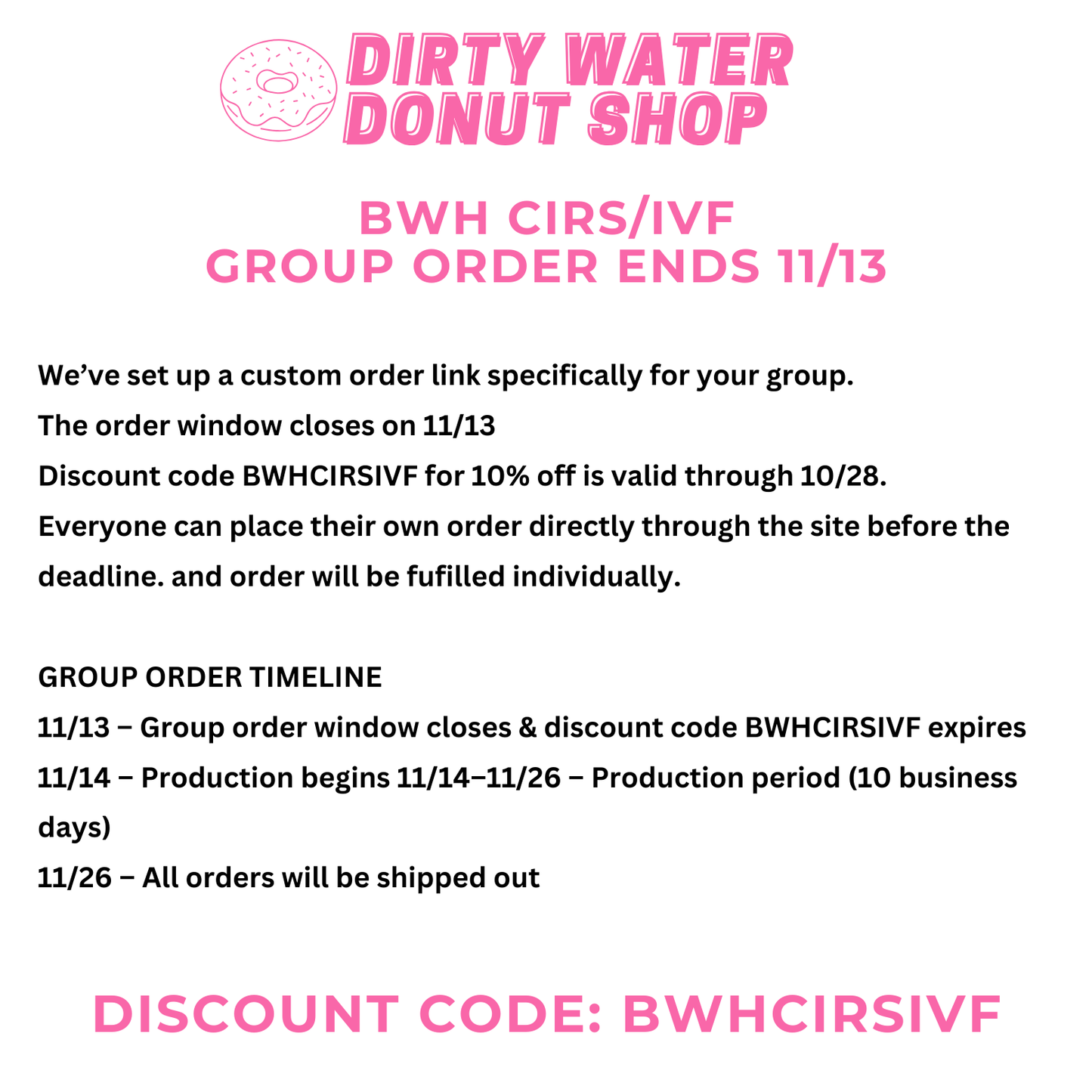 PINK BWH EMERGENCY CHAMPION CREWNECK
