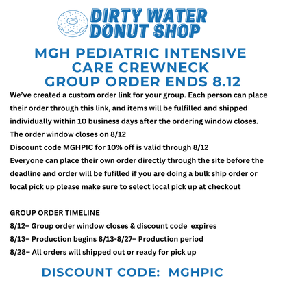MGH PEDIATRIC INTENSIVE CARE CHAMPION CREWNECK