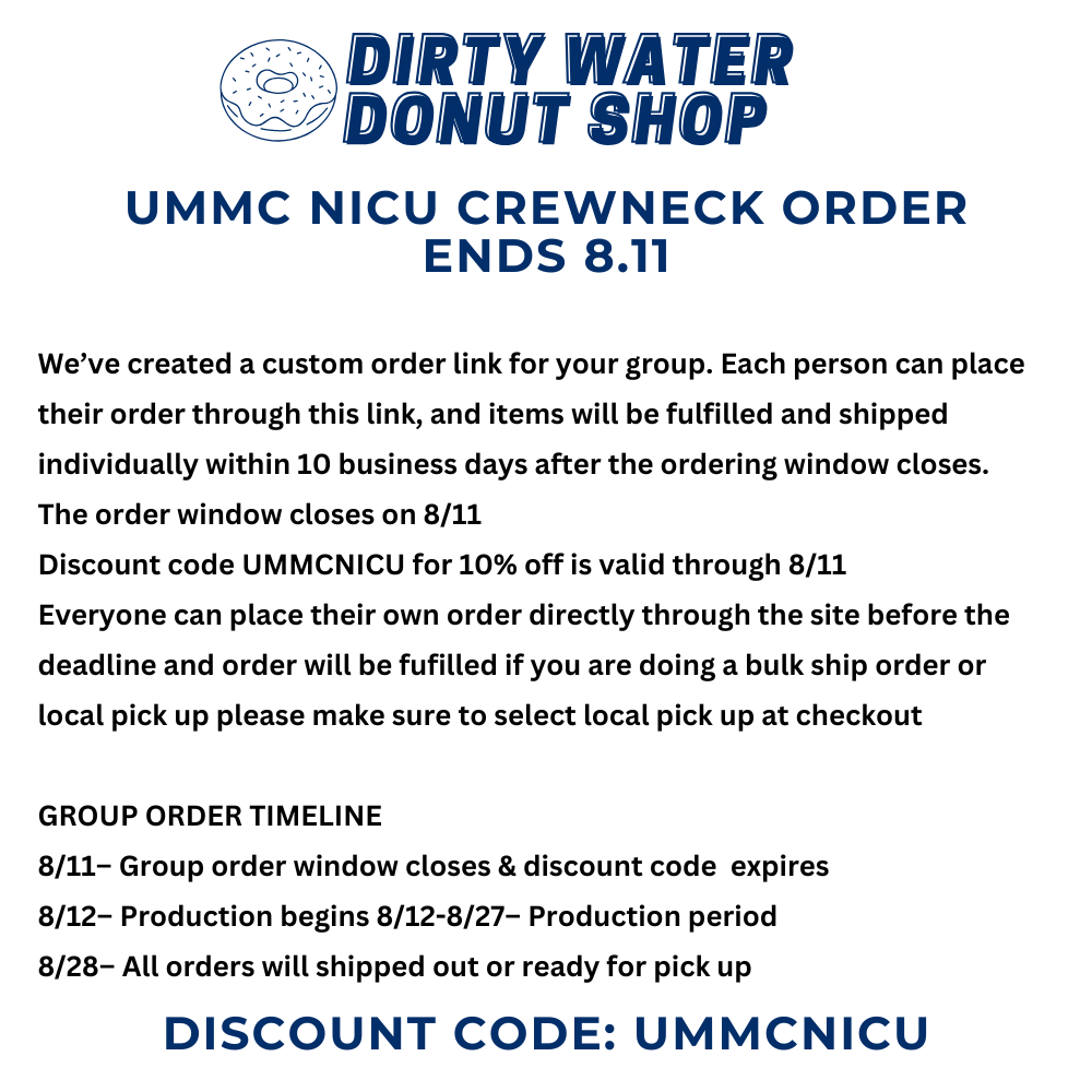 NAVY BLUE UMMC NICU CHAMPION CREWNECK
