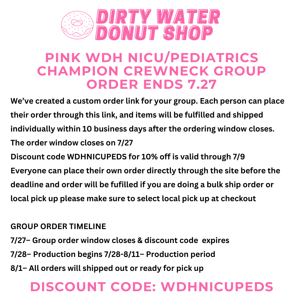 PINK WDH NICU/PEDIATRICS CHAMPION CREWNECK