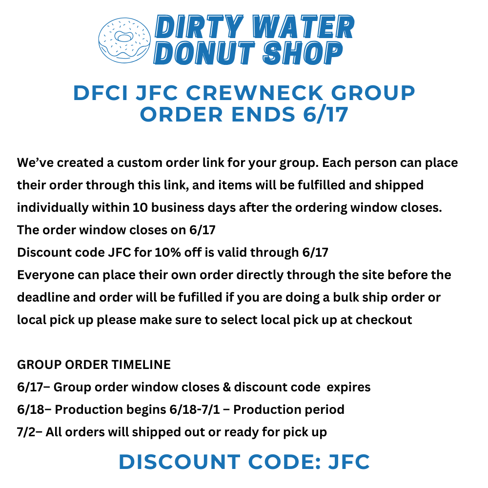 MULTICOLOR BLUE DFCI RN JFC CHAMPION CREWNECK