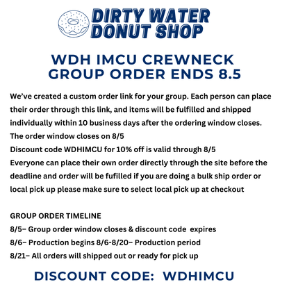 NAVY WDH IMCU CHAMPION CREWNECK