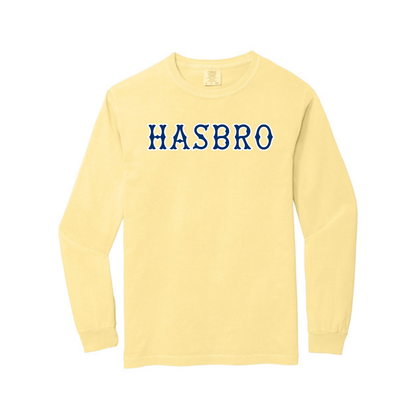HASBRO NAVY SOX LETTERS LONG SLEEVE