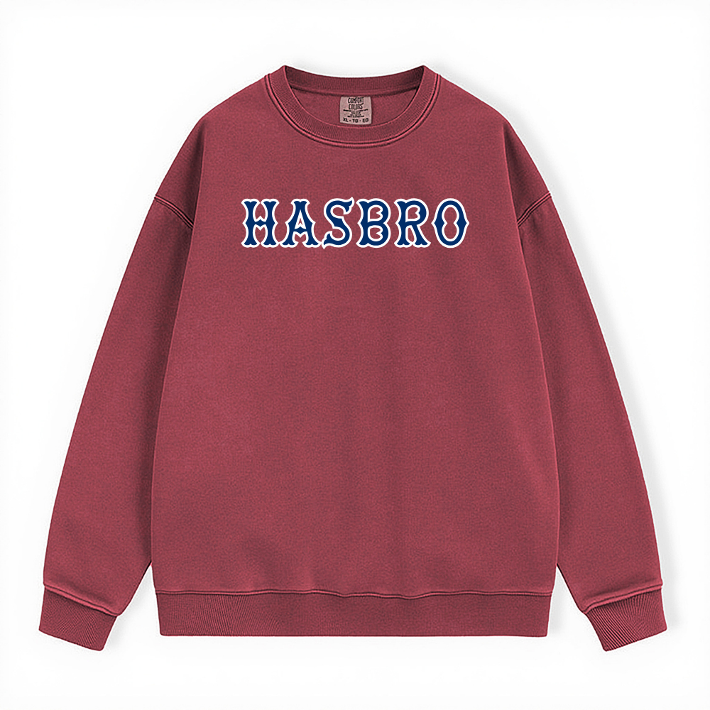 HASBRO NAVY SOX LETTERS CREWNECK