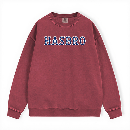 HASBRO NAVY SOX LETTERS CREWNECK