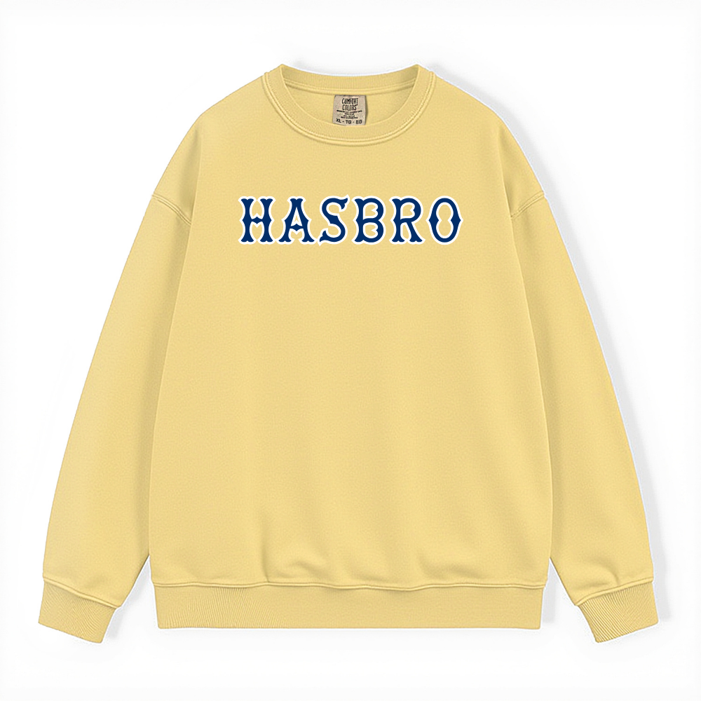 HASBRO NAVY SOX LETTERS CREWNECK