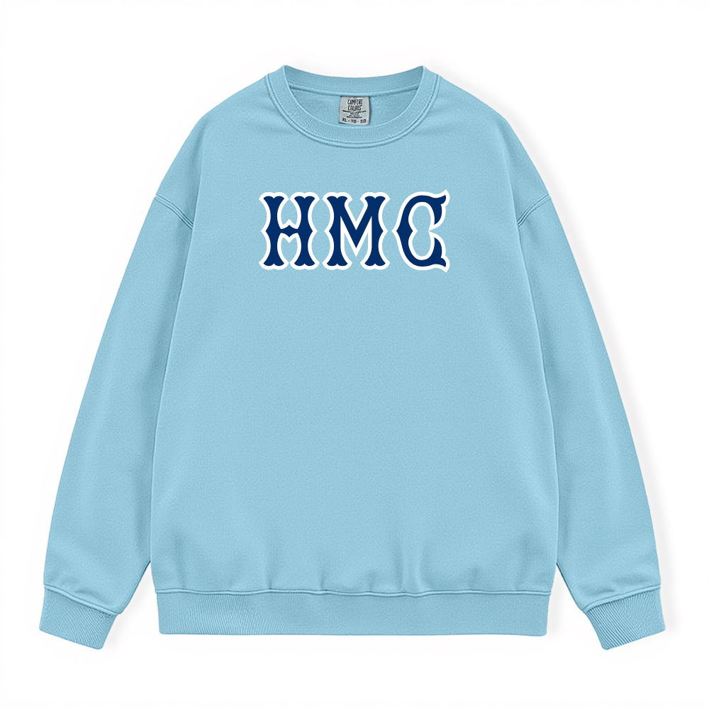 HMC NAVY SOX LETTERS CREWNECK