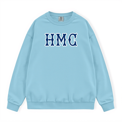 HMC NAVY SOX LETTERS CREWNECK