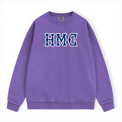 HMC NAVY SOX LETTERS CREWNECK