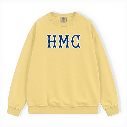 HMC NAVY SOX LETTERS CREWNECK