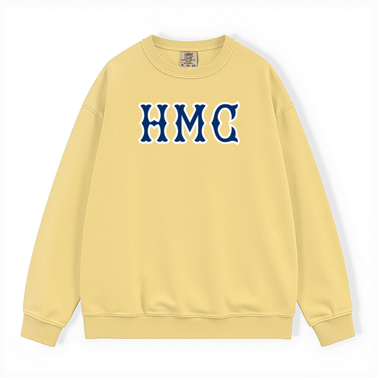 HMC NAVY SOX LETTERS CREWNECK