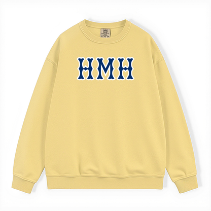 HMH NAVY SOX LETTERS CREWNECK