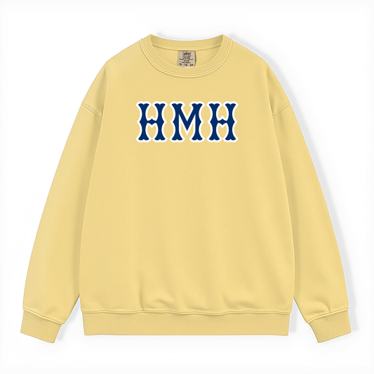 HMH NAVY SOX LETTERS CREWNECK