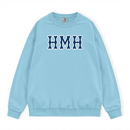 HMH NAVY SOX LETTERS CREWNECK