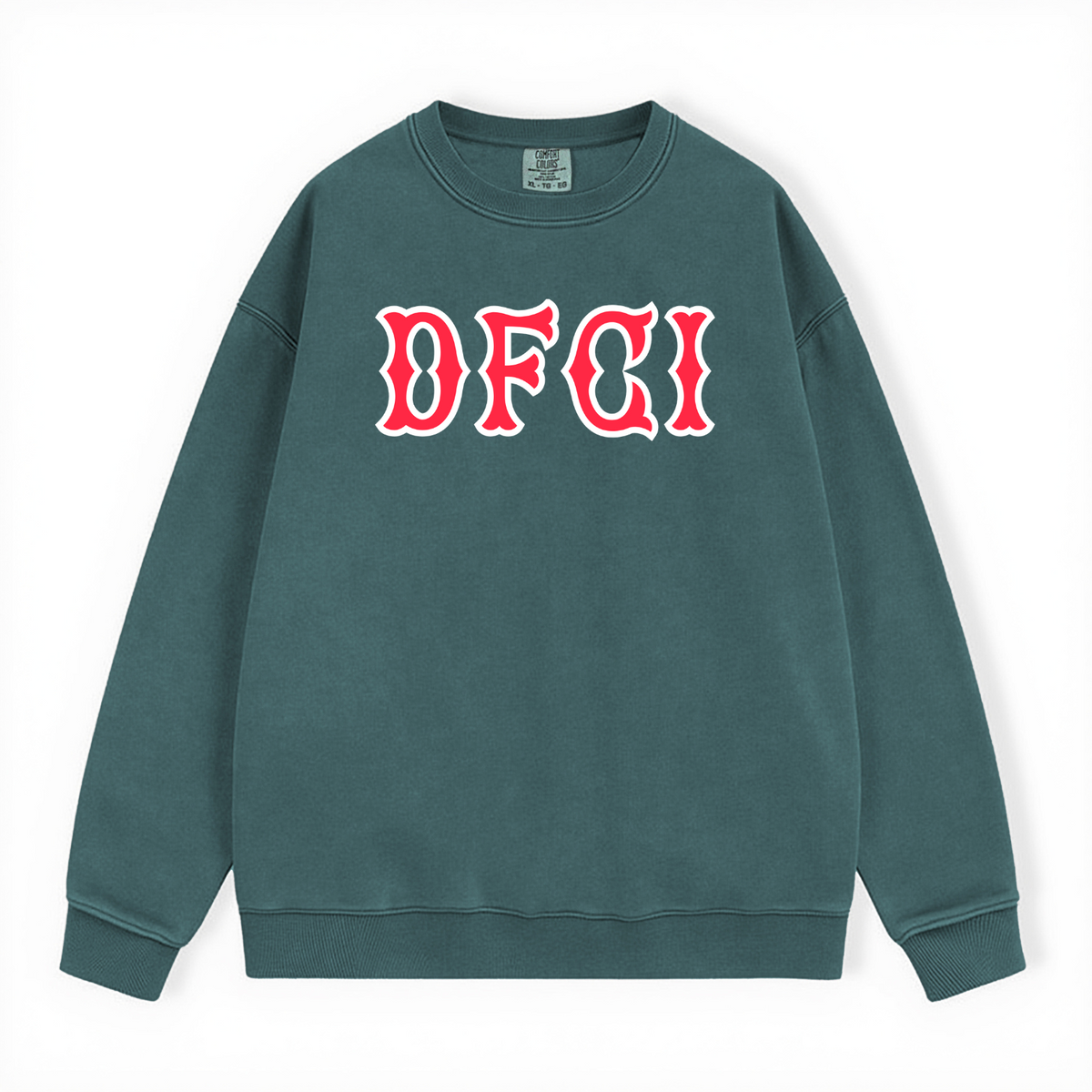 BLUE SPRUCE DFCI SOX LETTERS CREWNECK- CLEARANCE