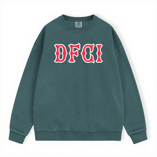 BLUE SPRUCE DFCI SOX LETTERS CREWNECK- CLEARANCE