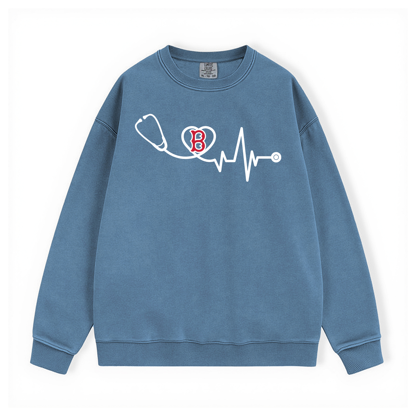 SWEET CAROLINE HEALTHCARE COMFOPRT COLORS CREWNECK- CLEARANCE