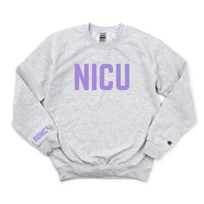 LILAC BIDMC NICU CHAMPION CREWNECK