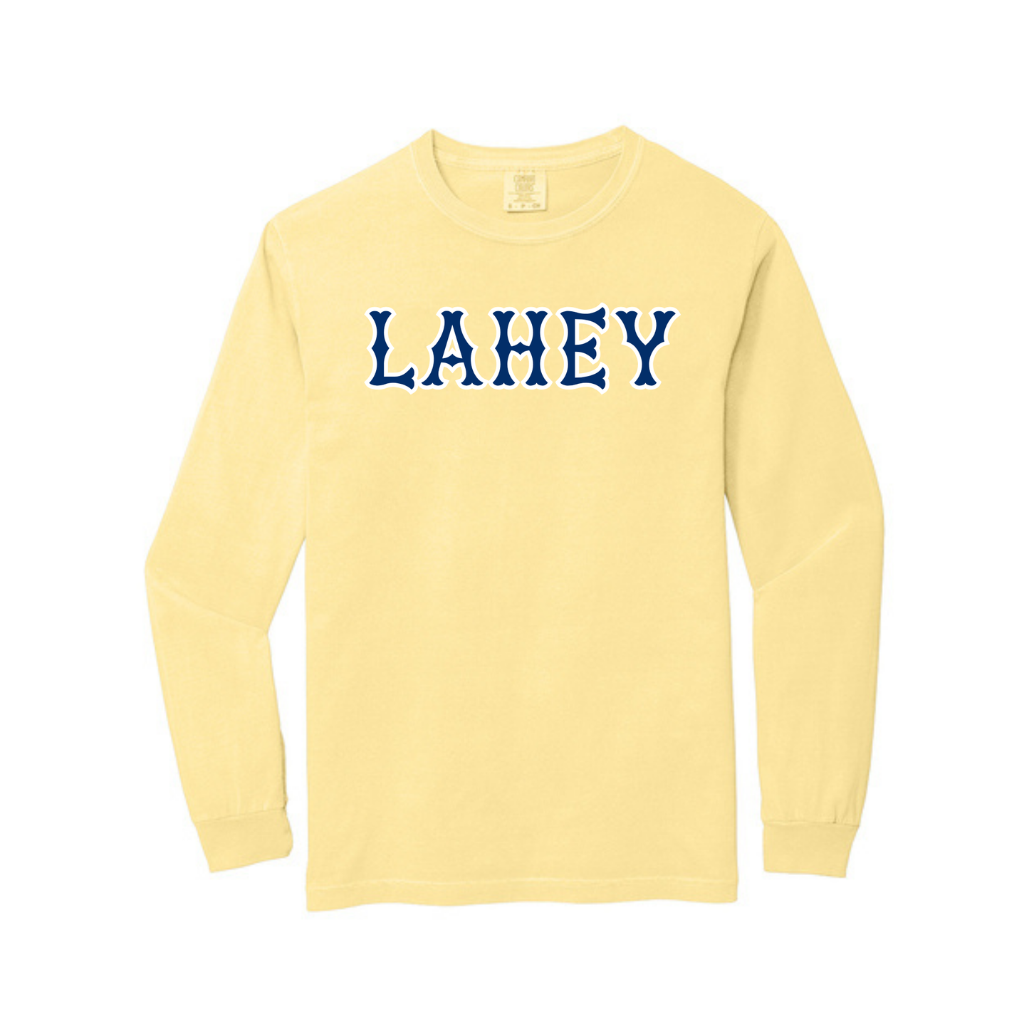 LAHEY NAVY SOX LETTERS LONG SLEEVE