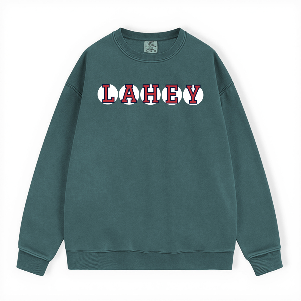 LAHEY RETIRED SOX LETTER CREWNECK