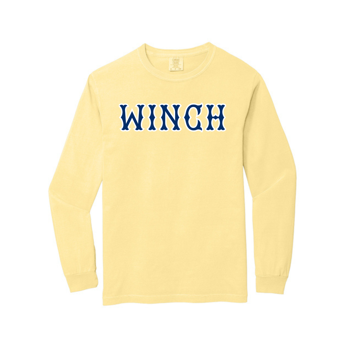 WINCH NAVY SOX LETTERS LONG SLEEVE