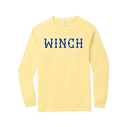 WINCH NAVY SOX LETTERS LONG SLEEVE