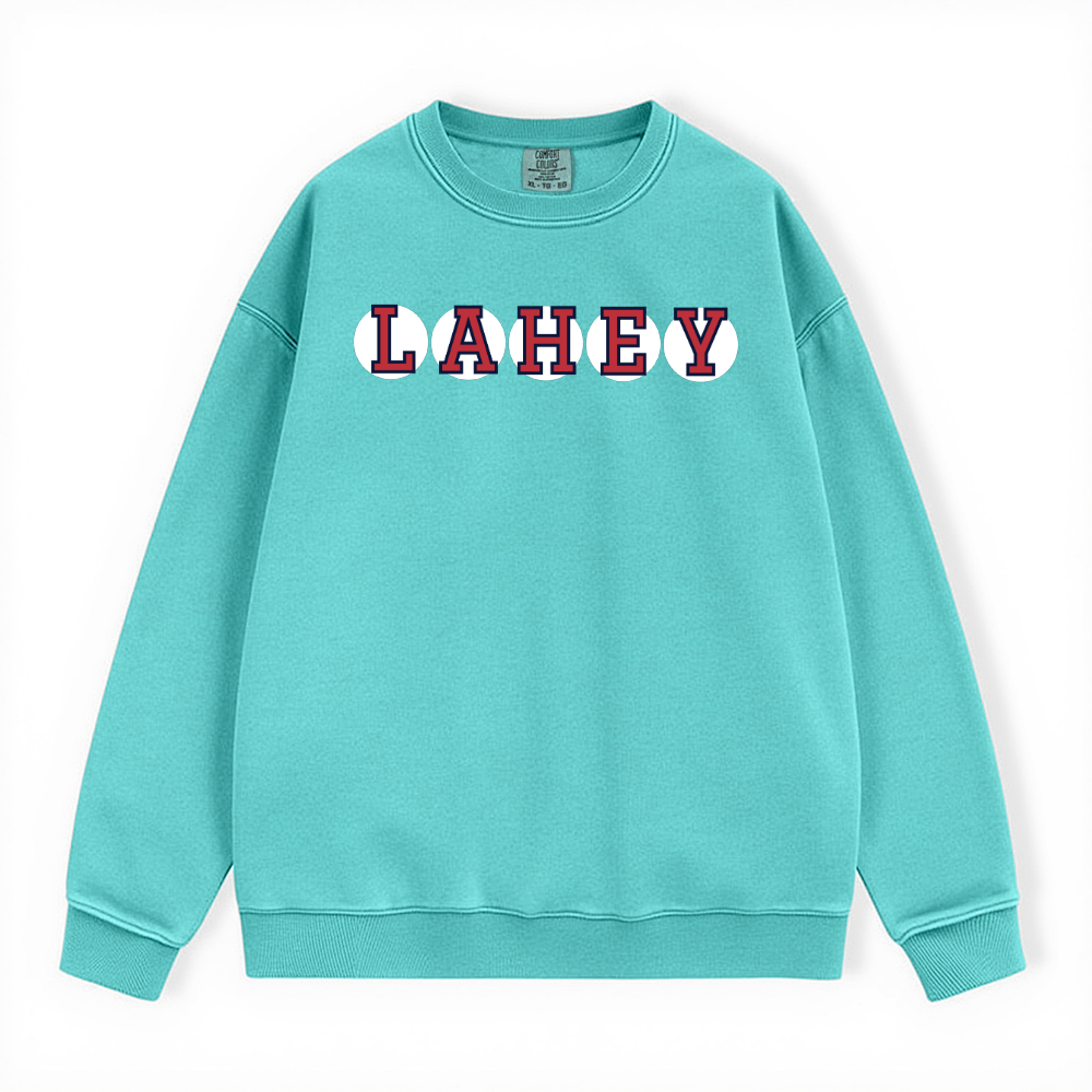 LAHEY RETIRED SOX LETTER CREWNECK