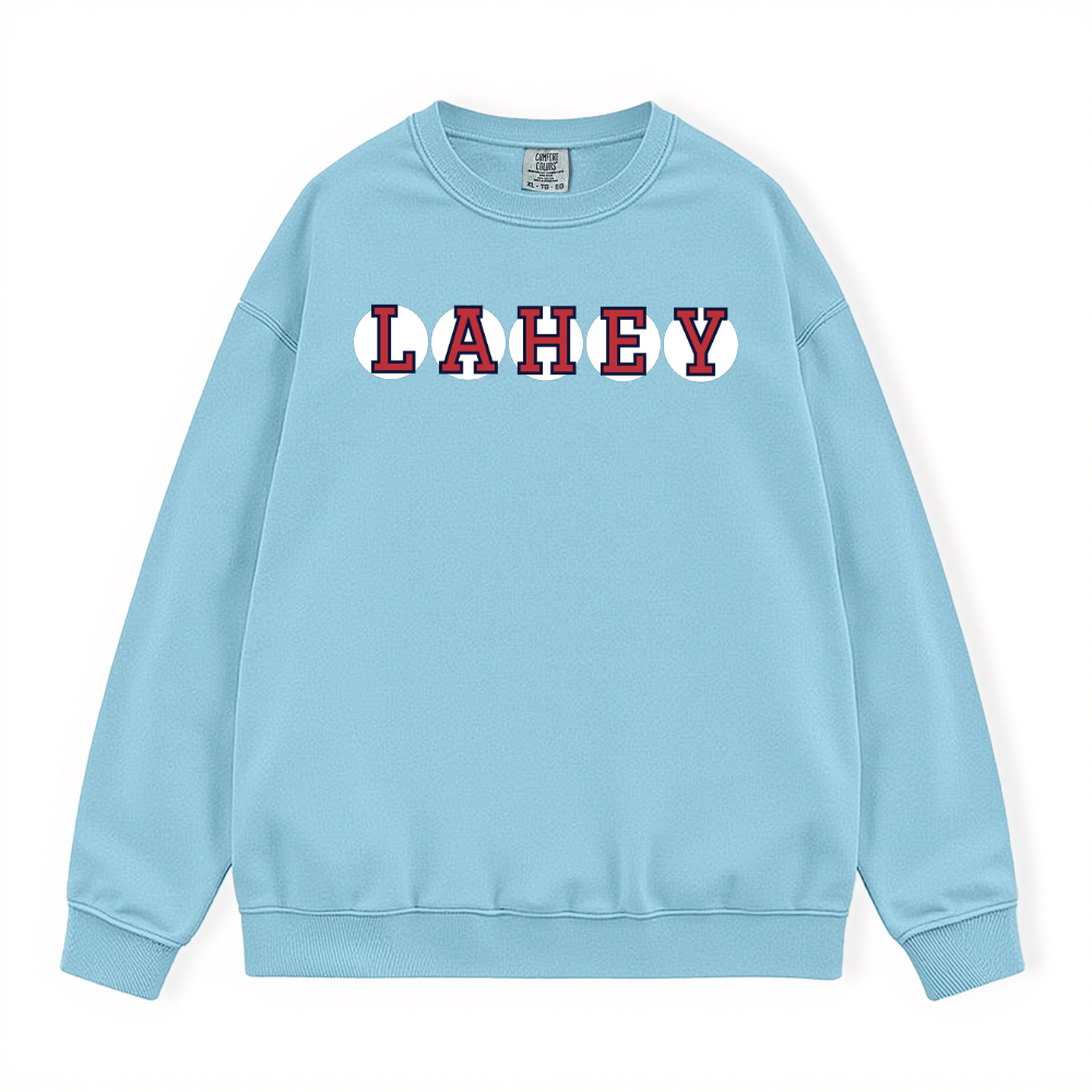 LAHEY RETIRED SOX LETTER CREWNECK