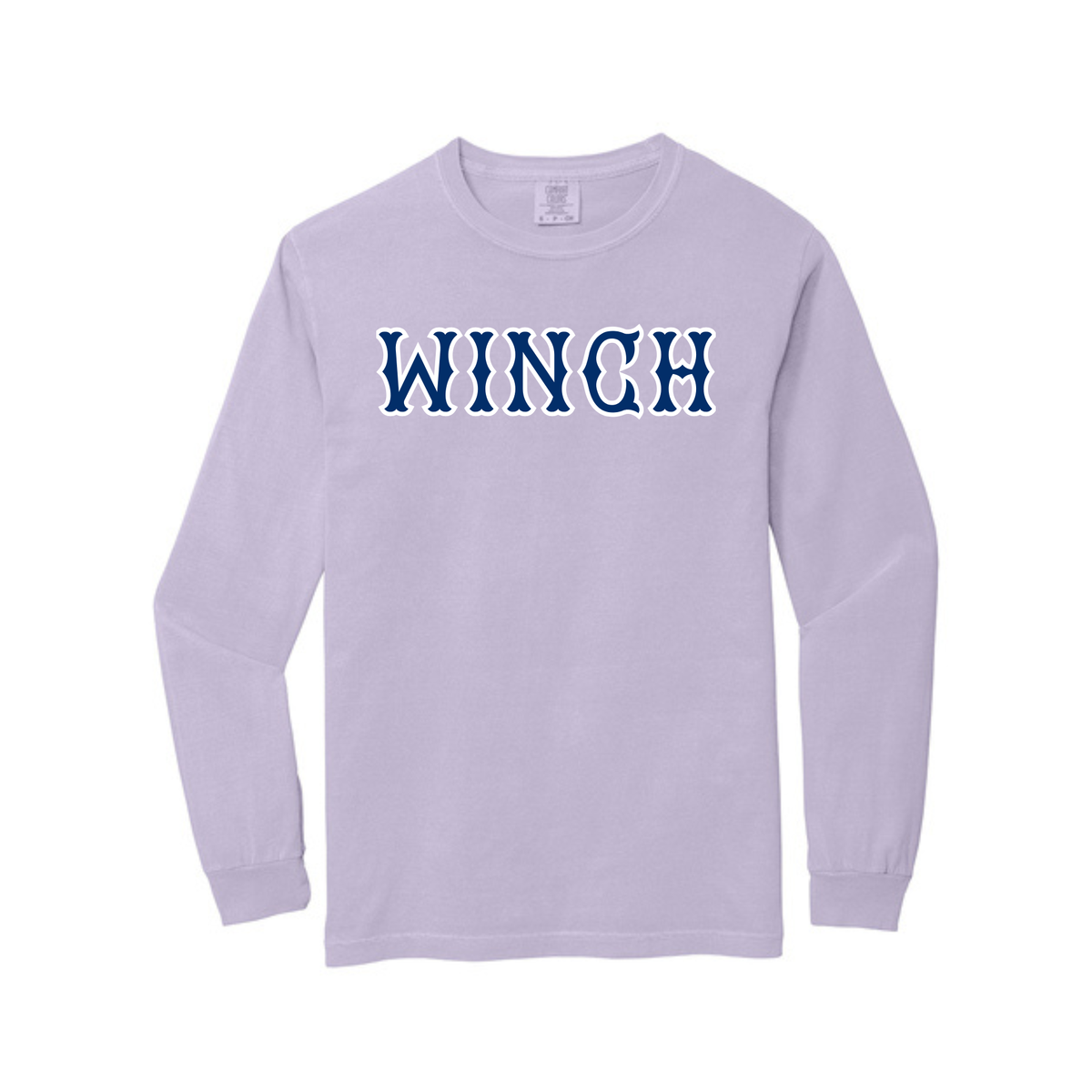 WINCH NAVY SOX LETTERS LONG SLEEVE